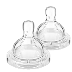 Изображение товара Philips Avent Соска силиконовая медленный поток Anti-colic 1+ SCY762/02 2 шт