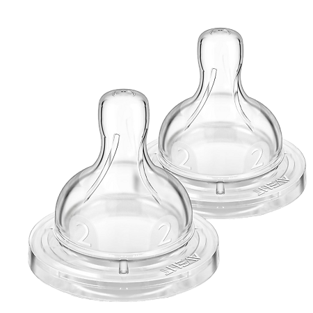 Изображение товара Philips Avent Соска силиконовая медленный поток Anti-colic 1+ SCY762/02 2 шт