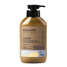 Купить Ecolatier Urban Бальзам Восстанавливающий  для поврежденных волос аргана & белый жасмин 400 мл 1 шт цена