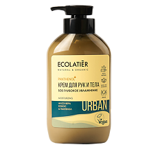 Купить Ecolatier Urban Крем для рук и тела SOS Глубокое  увлажнение алоэ вера кокос & пантенол 400 мл 1 шт цена