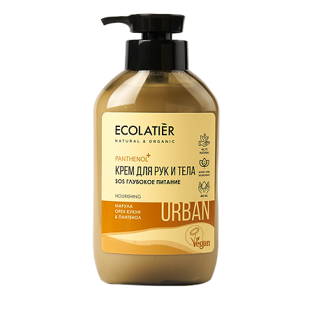 Ecolatier Urban Крем для рук и тела SOS Глубокое питание марула орех кукуи & пантенол 400 мл 1 шт