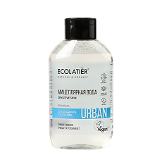 Купить Ecolatier Urban Мицеллярная вода для снятия макияжа для чувствительной кожи цветок кактуса  & алоэ вера 400 мл 1 шт цена