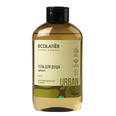 Изображение товара Ecolatier Urban Гель для душа Детокс морские минералы & матча 600 мл 1 шт