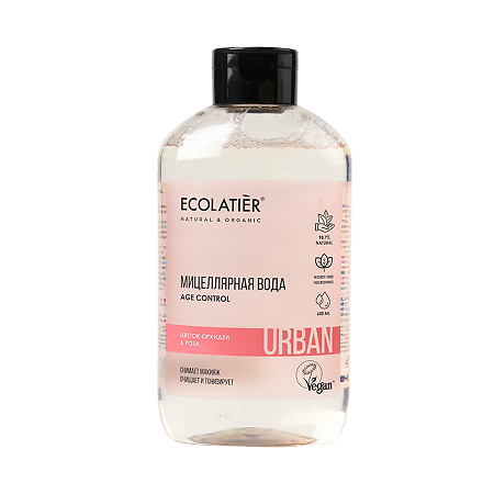 Ecolatier Urban Мицеллярная вода для снятия макияжа  цветок орхидеи & роза 600 мл 1 шт