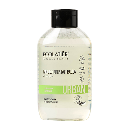 Ecolatier Urban Мицеллярная вода для снятия макияжа чай матча & бамбук 600 мл 1 шт