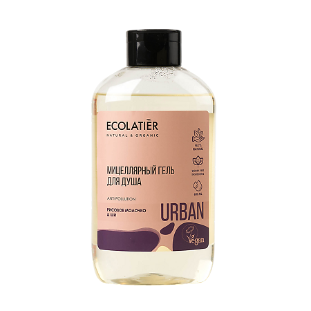 Ecolatier Urban Мицеллярный гель для душа рисовое молочко & ши 600 мл 1 шт