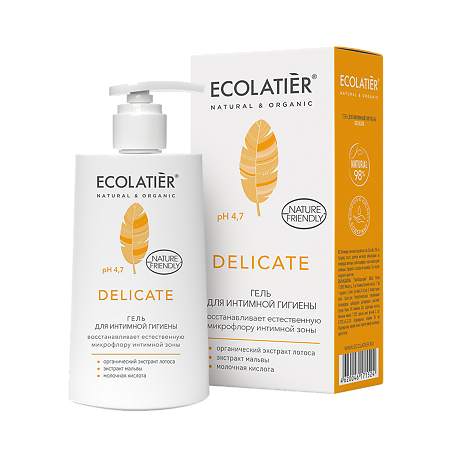 Ecolatier Гель для интимной гигиены Delicate с органическим экстрактом лотоса 250 мл 1 шт