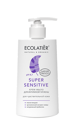 Ecolatier Крем-мыло для интимной гигиены Super Sensitive для чувствительной кожи 250 мл 1 шт