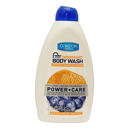 Гель-крем для душа COME'ON с экстрактом меда и черники 510 мл 1 шт