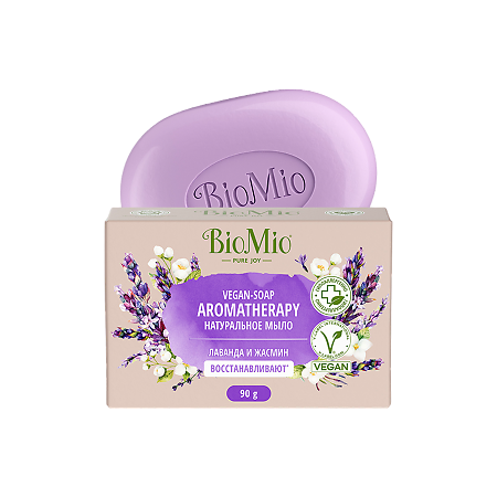 BioMio Bio-Soap Натуральное мыло Жасмин и эфирное масло Лаванды 90 г 1 шт