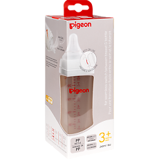 Купить Pigeon Бутылочка для кормления SofTouch Peristaltic Plus 3+ 240 мл pp 1 шт цена