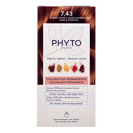 Phyto Color Краска для волос золотисто-медный блонд оттенок 7.43 1 шт