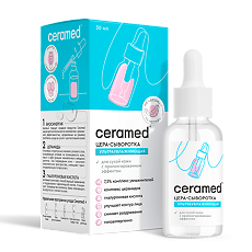 Купить Ceramed Цера-сыворотка для лица ультраувлажняющая с гиалуроновой кислотой 30 мл 1 шт цена