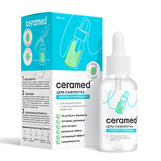 Купить Ceramed Цера-сыворотка для лица себорегулирующая с ниацинамидом и цинком 30 мл 1 шт цена