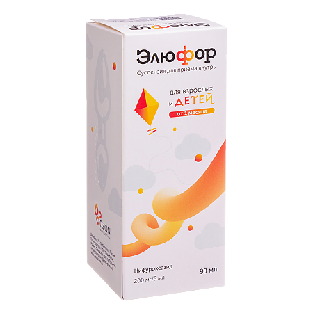 Элюфор суспензия для приема внутрь 200 мг/5 мл 90 мл 1 шт