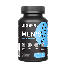 Купить Ultrasupps Витаминно-минеральный комплекс для мужчин Men's Sport Multivitamin каплеты массой 1404,5 мг 90 шт цена