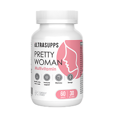 Купить Ultrasupps Витаминно-минеральный комплекс для женщин Pretty Woman Multivitamin каплеты массой 1650 мг 60 шт цена