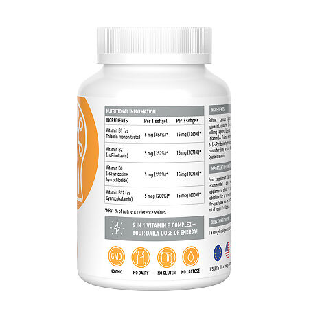 Ultrasupps Витамин B комплекс/Vitamin B complex мягкие капсулы массой 430 мг 60 шт