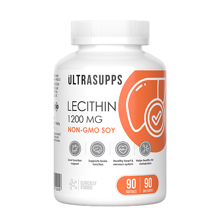 Изображение товара Ультрасаппс Лецитин с фосфолипидами капсулы 1850 мг 90 шт БАД