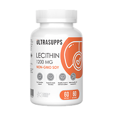 Купить Ultrasupps Лецитин/Lecithin 1200 мг мягкие капсулы массой 1850 мг 60 шт цена