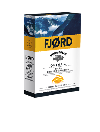 Fjord Norwegian Omega-3 / Фьорд Норвежская Омега-3 капсулы по 43,5 г 30 шт