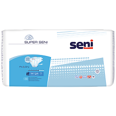 Купить Seni Super Large подгузники для взрослых 30 шт цена