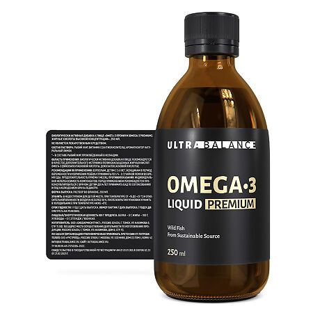 Омега-3/Omega-3 Premium UltraBalance раствор фл 250 мл 1 шт