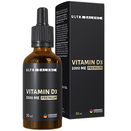Витамин D3 2000 ME Premium UltraBalance капли фл с дозатором-капельницей 50 мл 1 шт
