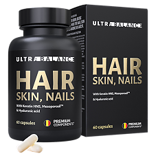 Купить Витамины для кожи,волос и ногтей/Vitamins for Hair,Skin & Nails Premium UltraBalance капсулы по 750 мг 60 шт цена