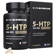 Купить 5-Гидрокситриптофан 100 мг из экстракта семян Гриффонии/5-HTP Griffonia seed extract Premium UltraBalance капсулы массой  400 мг 60 шт цена