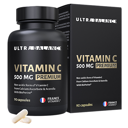 Витамин С/Vitamin C 500 мг Premium UltraBalance капсулы по 900 мг 90 шт