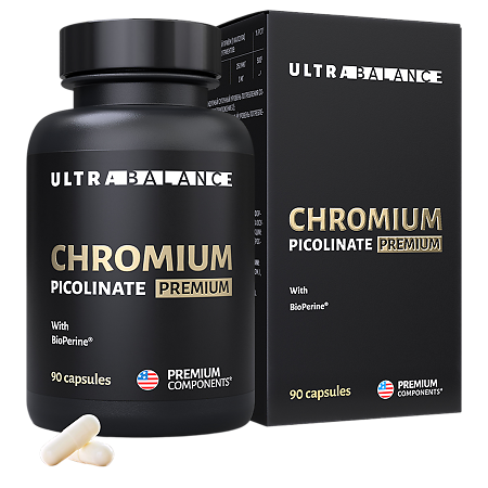 Пиколинат Хром/Chromium Picolinate Premium UltraBalance капсулы по 300 мг 90 шт