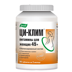 Изображение товара Ци-Клим витамины для женщин 45+ таблетки по 0,56 г 90 шт