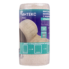 Купить Бинт Интекс PRO эластичный с индикатором давления СР 1,5 м х 10 см с застежкой 1 шт цена