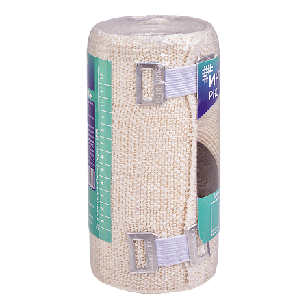 Бинт Интекс PRO эластичный с индикатором давления СР 1,5 м х 10 см с застежкой 1 шт