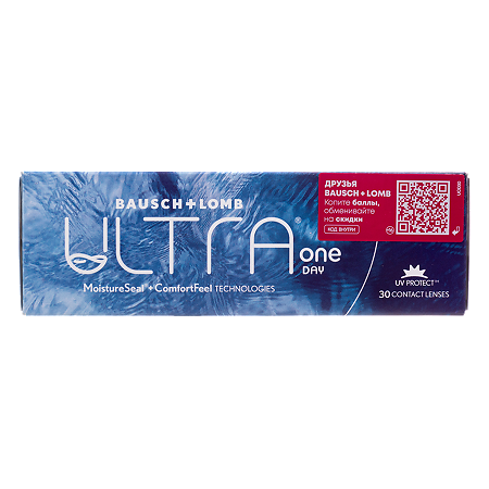 Контактные линзы Bausch+Lomb Ultra One Day однодневные 30pk / -2.50/8.6/14.2/1 уп