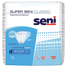 Купить Seni Подгузники для взрослых Super Classic Small 10 шт цена