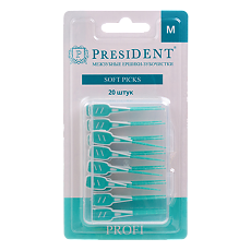 Изображение товара PresiDent Profi Soft picks Межзубные ершики-зубочистки 1 уп
