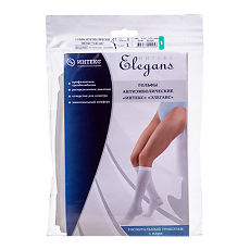 Купить Гольфы антиэмболические компрессионные Интекс Elegans класс компрессии 1 р L белые 1 пара цена