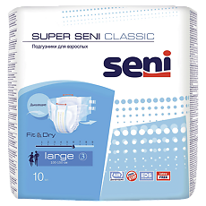 Изображение товара Seni Подгузники для взрослых Super Classic Large 10 шт