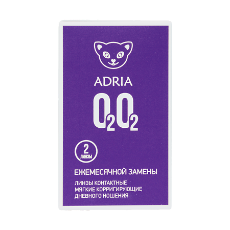 Контактные линзы на месяц Adria O2O2 -6.00 / 8.6 2 шт