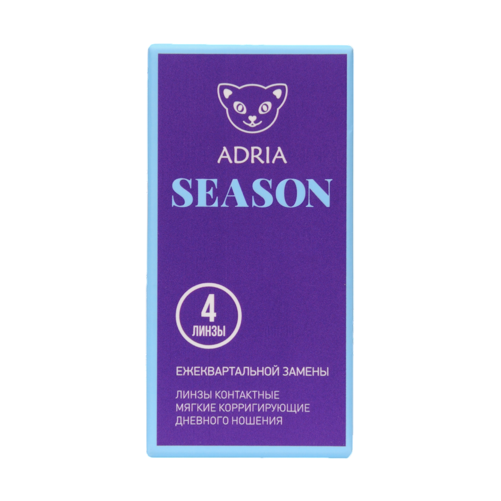 Изображение товара Контактные линзы Adria Season квартальные -4.75 8.6 4 шт