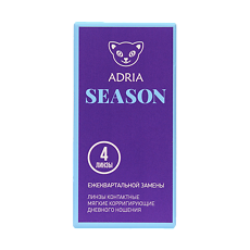 Купить Контактные линзы Adria Season квартальные -1.25 / 8.6 4 шт цена