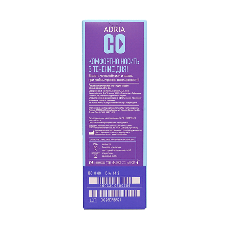 Контактные линзы Adria GO однодневные -6.00 / 8.6 5 шт