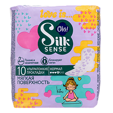 Купить Ola! Silk Sense Прокладки ультратонкие Normal мягкая поверхность микс 10 шт. цена