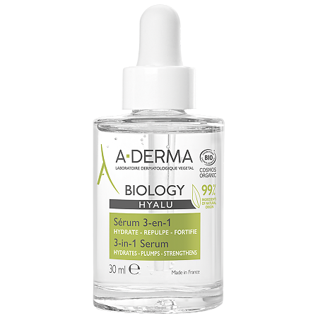 A-Derma Biology Hyalu Сыворотка 3-в-1 для хрупкой кожи лица 30 мл 1 шт
