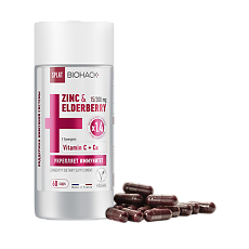 Купить Сплат (Splat) Биохак+ Цинк 15 мг, экстракт бузины 300 мг плюс синергисты витамин С, медь капсулы массой 535 мг 60 шт цена