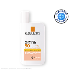 Купить La Roche-Posay Anthelios UVMUNE 400 Флюид солнцезащитный тонирующий  для лица SPF50+/PPD42 50 мл 1 шт цена