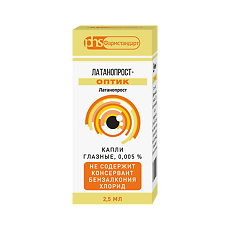 Купить Латанопрост-Оптик капли глазные 0,005 % 2,5 мл 1 шт цена