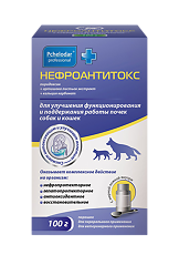 Купить Pchelodar Нефроантитокс порошок для приема внутрь для лечения почечной недостаточности для кошек и собак 100 г цена